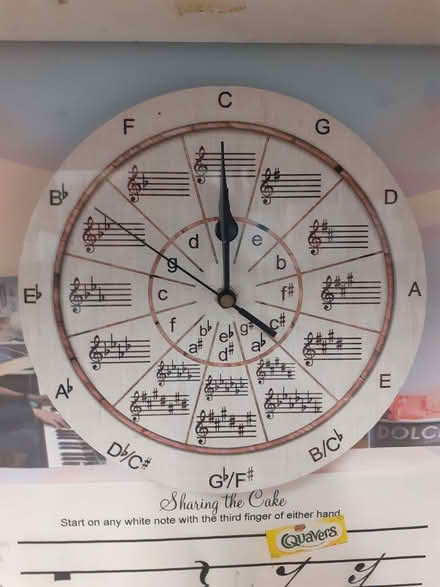 Photo of free wall clock with key signatures (King's Cross N1) #1
