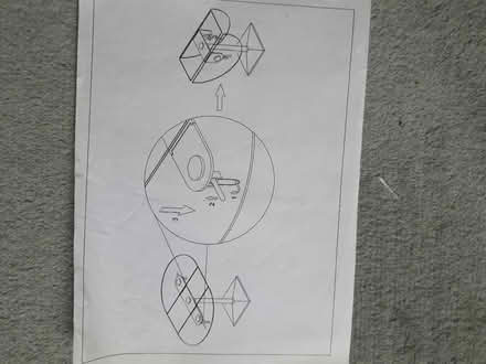 Photo of free Black glass folding dining table (Stroud central) #3