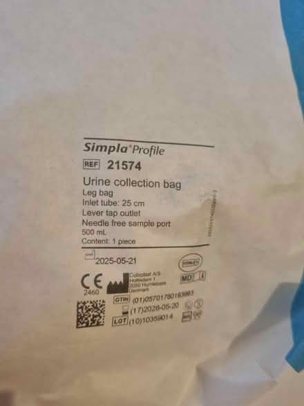 Photo of free Catheter drainage bags (new) (Abingdon Oxfordshire OX14) #2