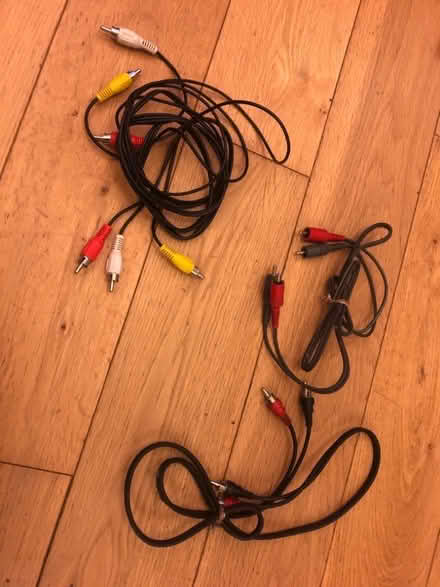Photo of free Hi-fi audio RCA phono connector wires (Highway SL6) #1