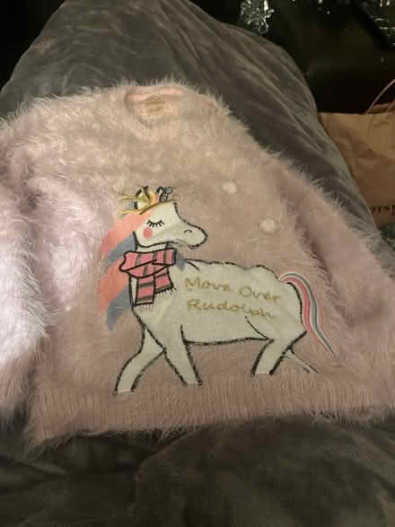 Photo of free Girls Christmas Jumper age 7/8 (Emscote Mill CV34) #1