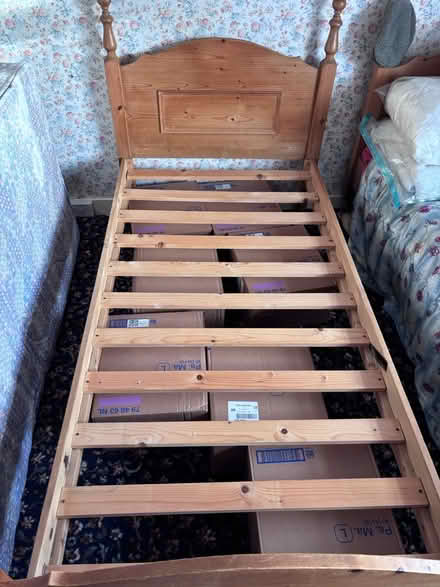 Photo of free 2 x single wooden beds (SK9) #2
