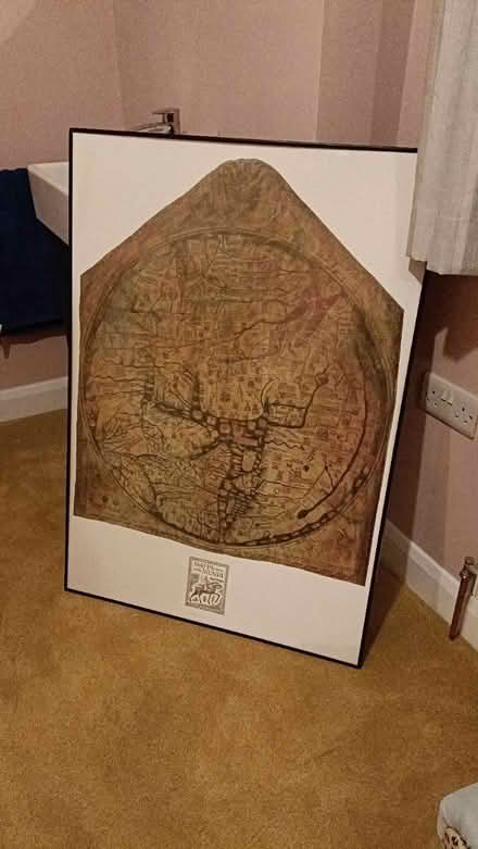Photo of free Large framed print Mappa Mundi (Shirley CR0) #1