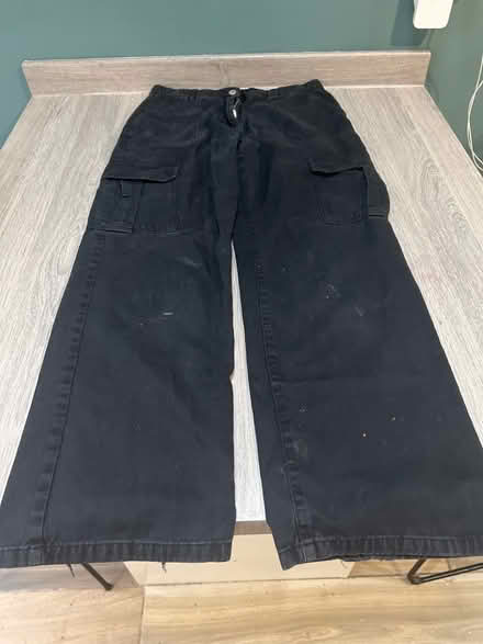 Photo of free Black Cargo Trousers. Size 10. Good condition (Southsea PO4) #1