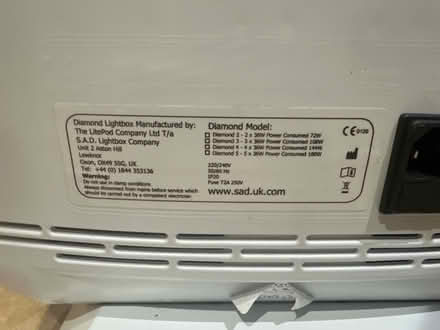 Photo of free SAD lamp - Diamond Lightbox (IP10) #4