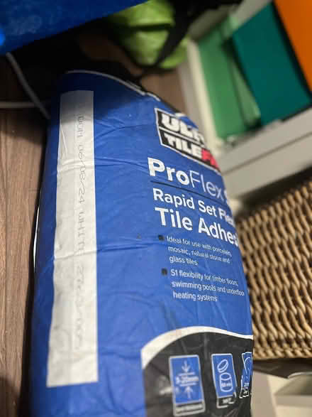 Photo of free Big bag of white tile adhesive (Roath CF24) #2
