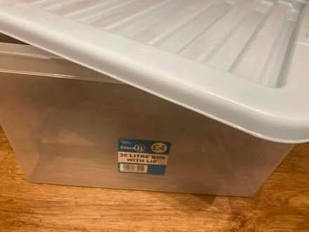 Photo of free 35 litre plastic box with lid (Lewes BN7) #2