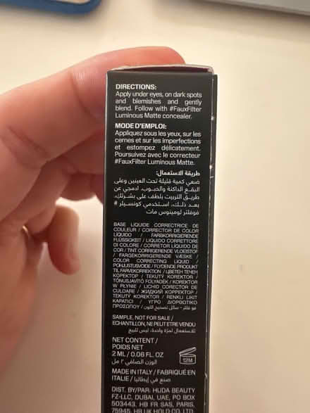 Photo of free Huda Beauty color corrector mini (Clinton Hill, Brooklyn) #3