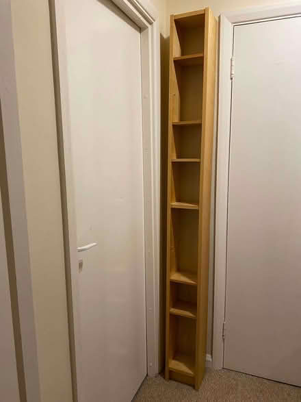 Photo of free Tall thin wooden book case (Royal Standard SE3) #2