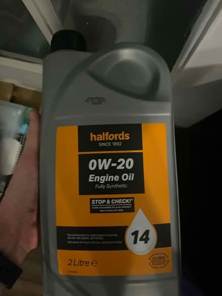 Photo of free Halfords 0w20 (Stapleford) #1