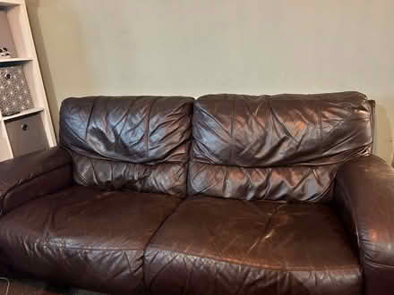 Photo of free Leather three piece suite (Bamber Bridge PR5) #1