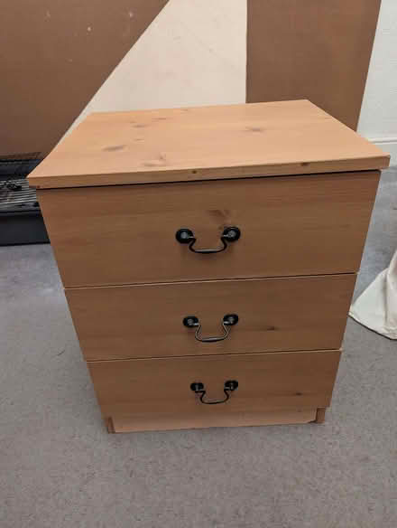 Photo of free 3 drawer bedside cabinet (East End Park LS9) #1