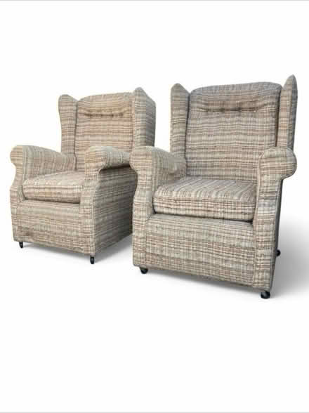 Photo of free Vintage wing Back Armchairs x 2 (Perrystown Dublin 12) #2