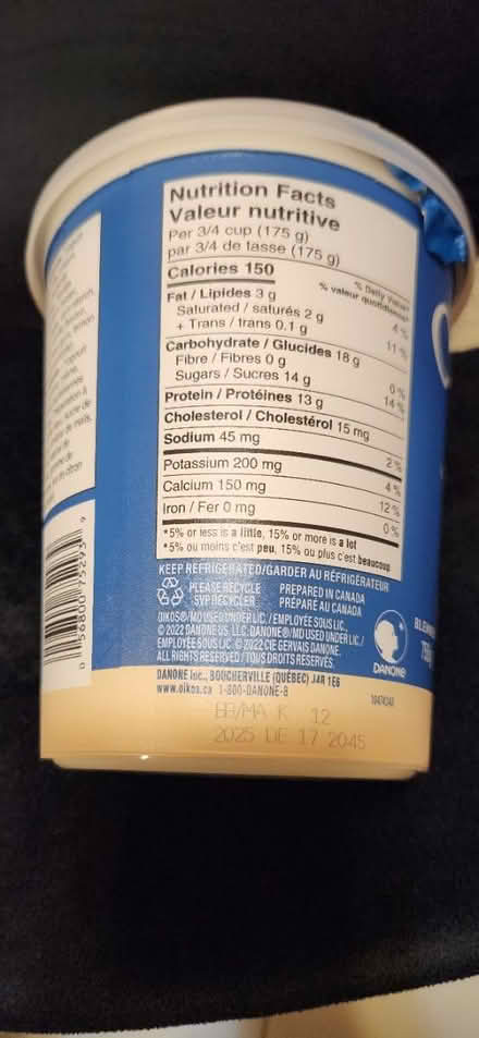 Photo of free Oikos Greek Yogurt New 2% (Burhamthorpe & Robert Speck) #1