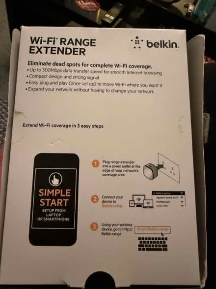 Photo of free Belkin WiFi Range Extender (M18 Abbey Hey) #3