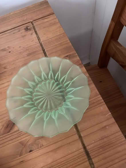 Photo of free Green glass serving dish (Camberley) #1
