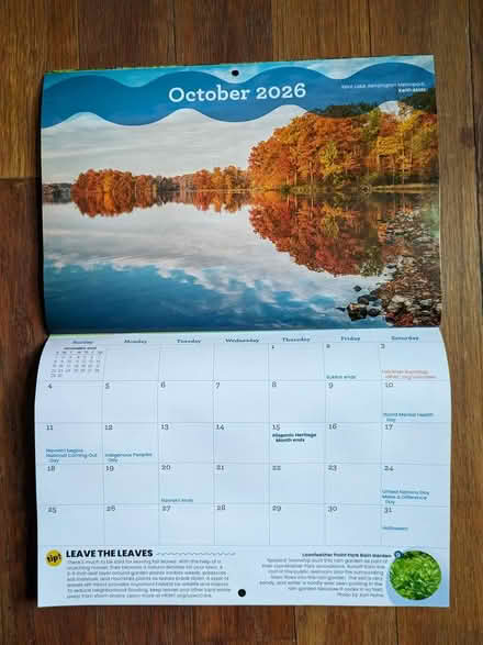 Photo of free Small 2026 calendar (Ann Arbor Northwest Side) #3