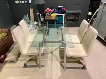 Photo of free Dining Table and 4 comfy chairs (blackrock co.dublin) #1