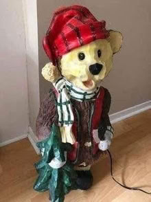 Photo of free 30” Christmas bear with tree (L5L 5P5) #1