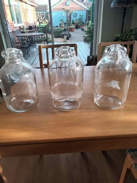 Photo of free 3 glass demi johns (droitwich near tagwell rd) #1