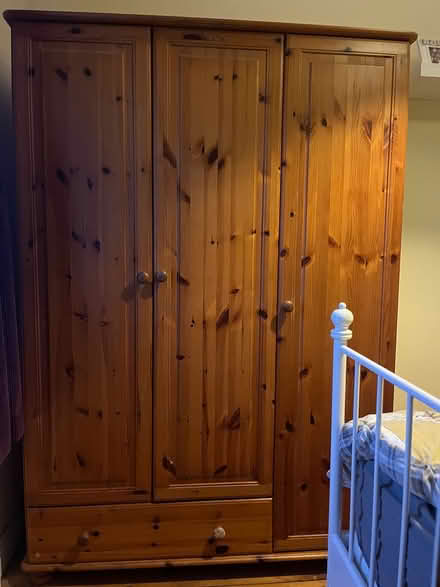 Photo of free Pine wardrobe and Malm drawers (Clontarf) #1