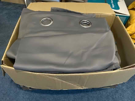 Photo of free A box of curtains - grey (Winson Green B18) #1
