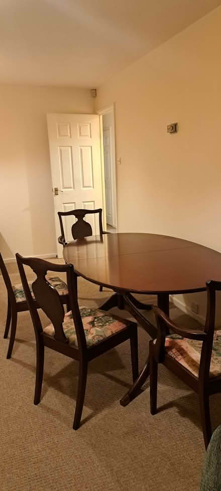 Photo of free G plan dining table and 4 chairs (Wells BA5) #1