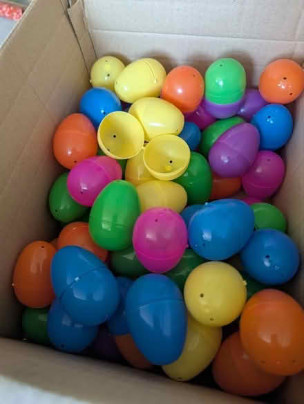 Photo of free Box of coloured plastic eggs (Strawberry Hill TW1) #1