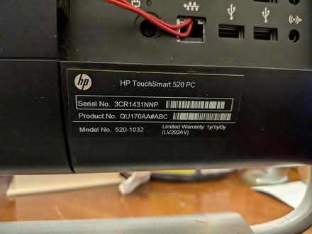 Photo of free HP Touchsmart 520 PC (see text) (Glebe / Dow's Lake) #2