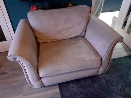 Photo of free Grey velour, velvety Snuggle seat (G45, Castlemilk) #1