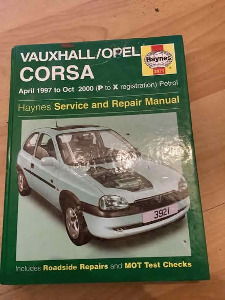 Photo of free Haynes manual for Vauxhall Corsa, P-X reg. (Brampton S40) #1