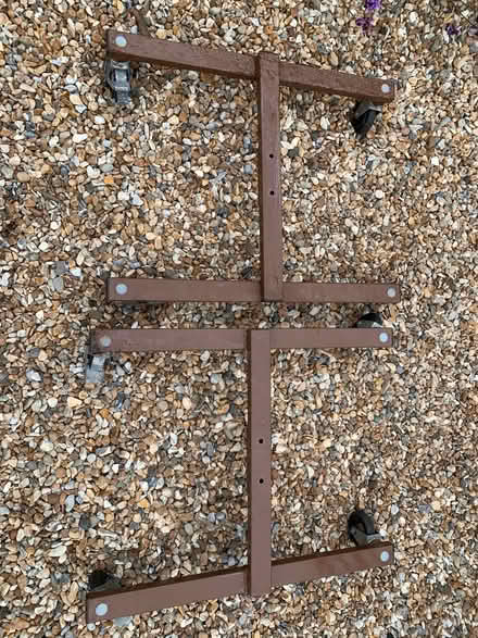 Photo of free Metal frame on wheels (Middleton on Sea PO22) #2