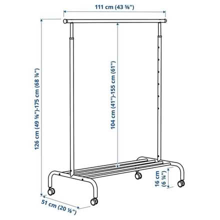 Photo of free IKEA "Rigga" Clothes Rack (Station Road SO16) #2