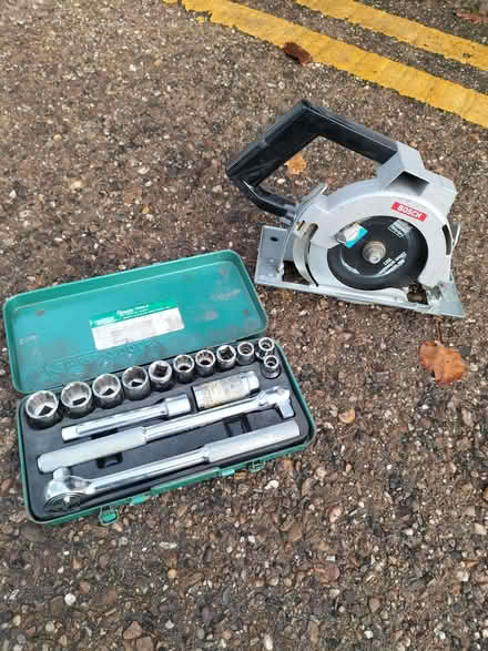 Photo of free Set of spanners mm. and electric saw. (Walmley B76) #1