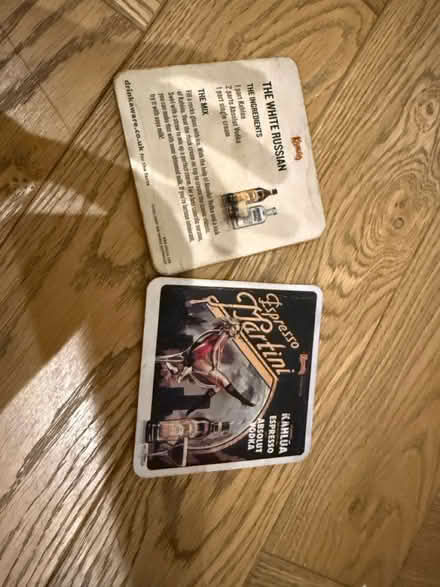 Photo of free 2 coasters with cocktail recipes (Kilburn) #1