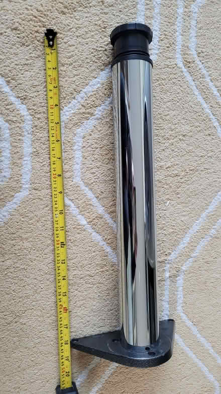 Photo of free Furniture leg, chrome metal, extendible (Highworth SN6) #1