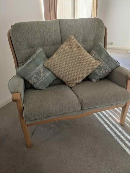 Photo of free 2 seat sofa, chair and footstool (Havant/Bedhampton PO9) #1