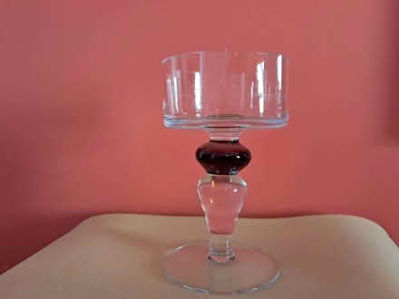 Photo of free Glass bowl with stem, with chip (Highway SL6) #1