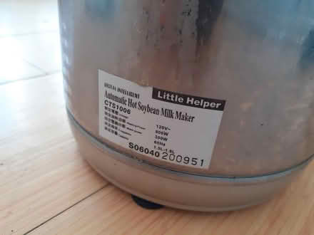 Photo of free Soya milk maker (Marston, Oxford OX3) #2