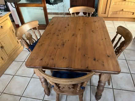 Photo of free Kitchen table and 4 chairs (Hougham NG32) #1
