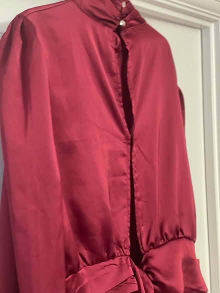 Photo of free Burgundy crop blouse size 18 (Kenilworth CV8) #4