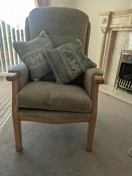 Photo of free 2 seat sofa, chair and footstool (Havant/Bedhampton PO9) #2
