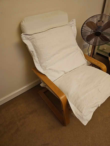 Photo of free 2 x IKEA chairs + low poofe (Latchford SG11) #1