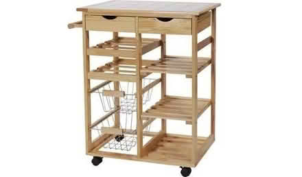 Photo of free Pine Kitchen Trolley, Tile Top (Station Road SO16) #1