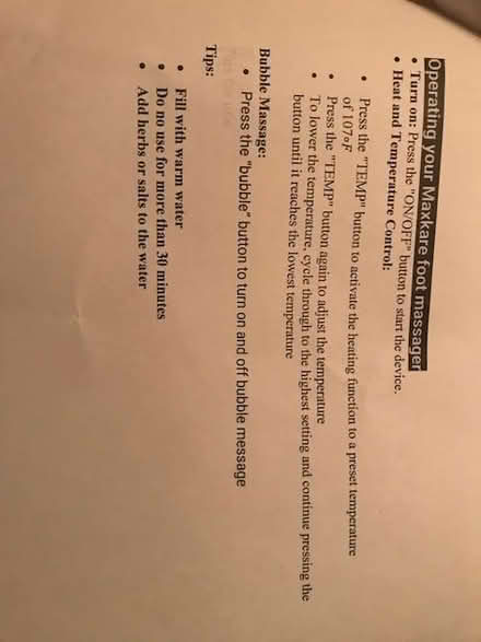 Photo of free foot massager/bath (Prospect and DeAnza) #1