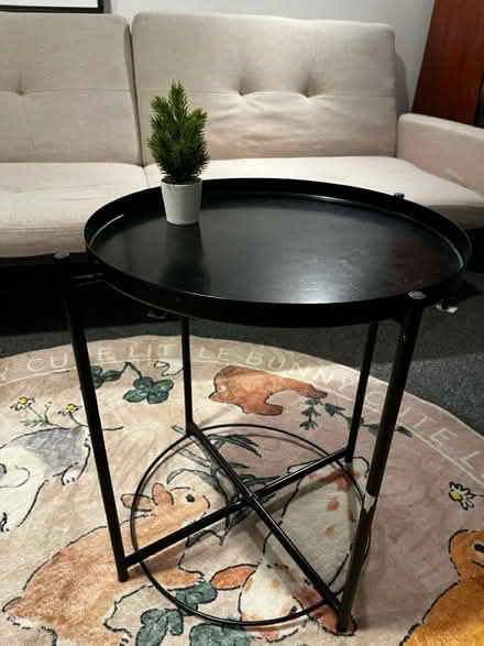 Photo of free IKEA round side table (black) (Nottingham NG7) #1