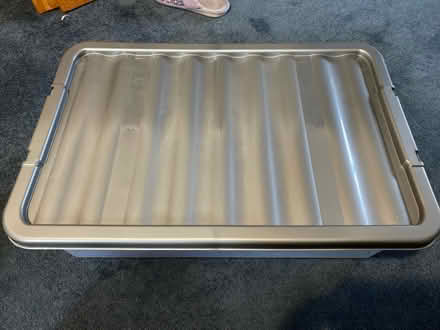 Photo of free Plastic Storage Bin with Lid (Winson Green B18) #1