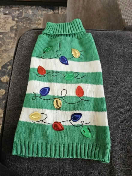 Photo of free Dog XMas sweater and pajamas size M (South San Francisco) #1