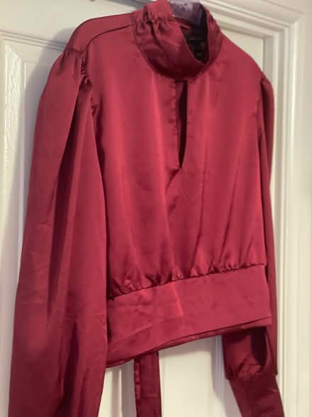 Photo of free Burgundy crop blouse size 18 (Kenilworth CV8) #3