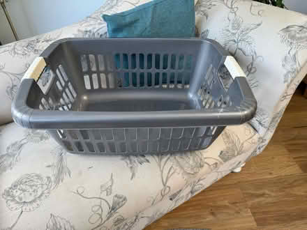 Photo of free Grey Plastic Laundry Basket (Warlingham CR6) #1